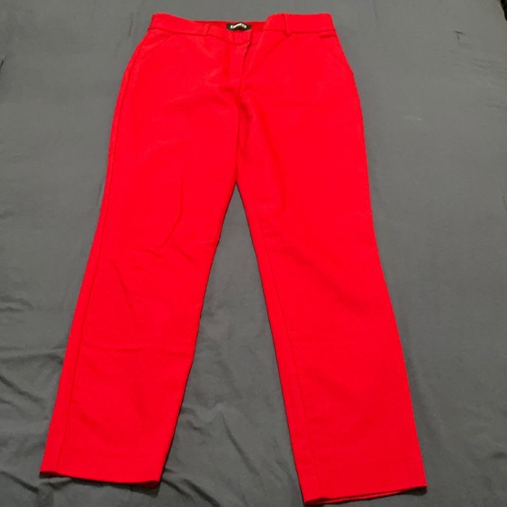 Express red dress pants.